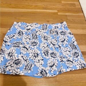 Jones New York Flower Pull On Cotton Skort Size XXL Tennis Leisurewear